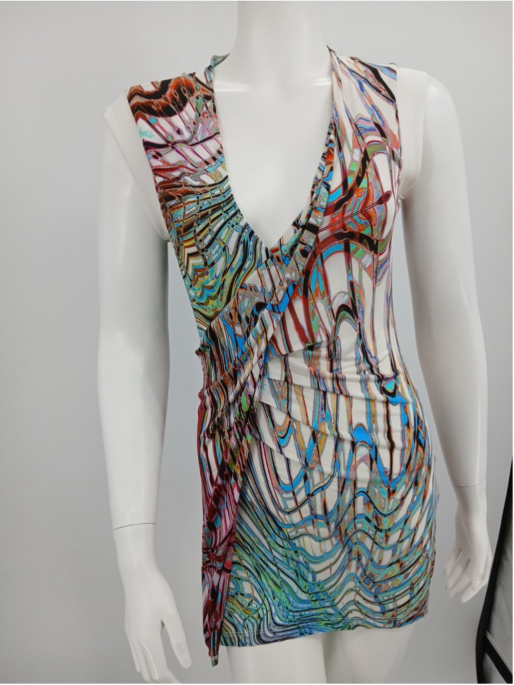 Byblos Italy Womens Ultra Mini Dress Y2K L